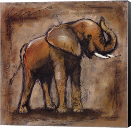 Framed Safari Elephant Print