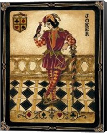 Framed Harlequin Joker Print