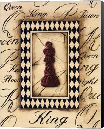 Framed Chess King Print