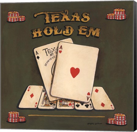 Framed Texas Hold Em Print