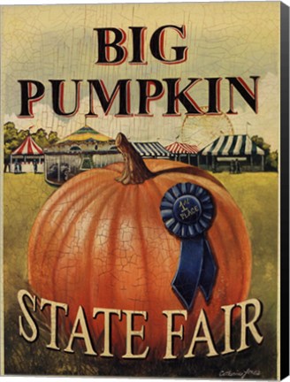 Framed Big Pumpkin Print