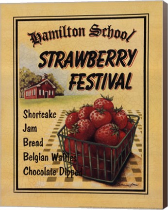 Framed Strawberry Festival Print