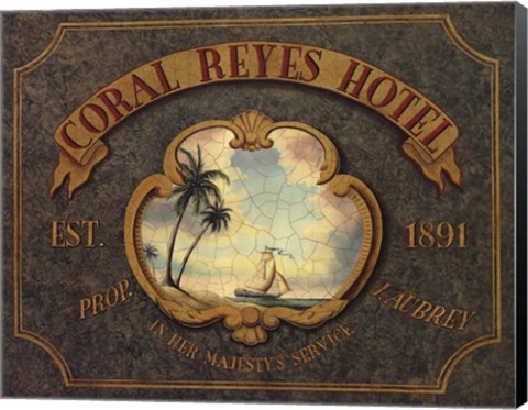 Framed Coral Reyes Hotel Print