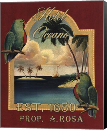 Framed Hotel Oceano Print