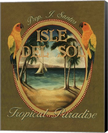 Framed Isle Del Sol - Mini Print