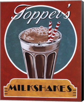 Framed Milkshakes Print