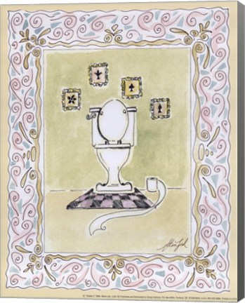 Framed Toilette II Print