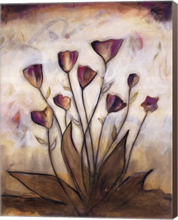 Framed Poppy Garden II Print
