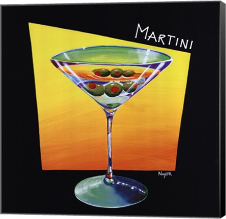 Framed Martini Print