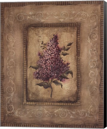Framed Grand Savin Lilac Print