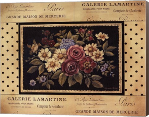 Framed Vintage Bouquet II Print