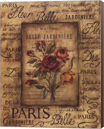 Framed Bel Bouquet I Print
