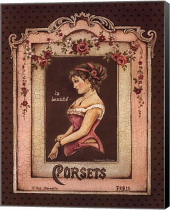 Framed Corsets II Print