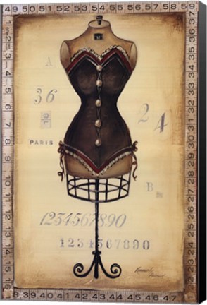 Framed Taille De Robe II Print