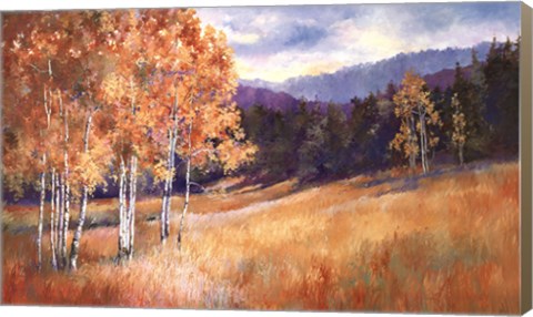Framed Luminous Aspens Print