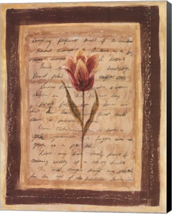 Framed Garden Notes II Print