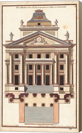 Framed Palladio Facade I Print