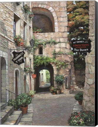 Framed Italian Country Village II Print