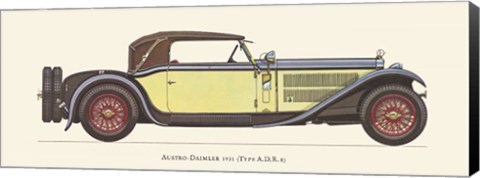 Framed Austro-Daimler 1931 Print