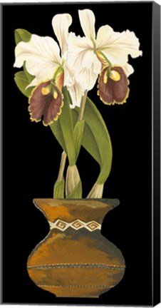 Framed Orchids in Pot II Print