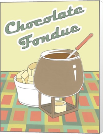 Framed Chocolate Fondue Print