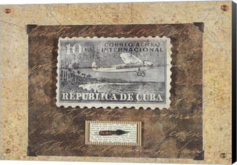 Framed Republica de Cuba Print