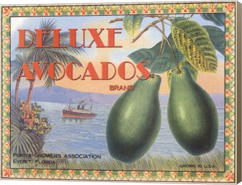 Framed Deluxe Avacados Print