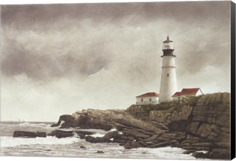 Framed Portland Light Print