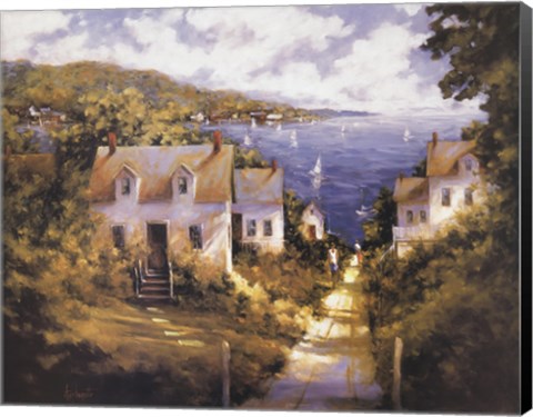 Framed Path to Harbor Print