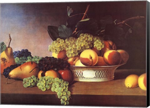 Framed Still Life with Fruit Print