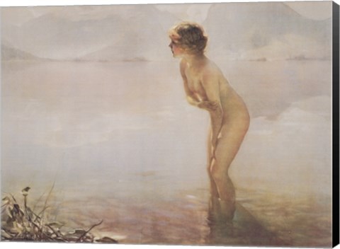 Framed September Morn Print