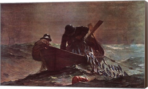 Framed Herring Net, 1885 Print