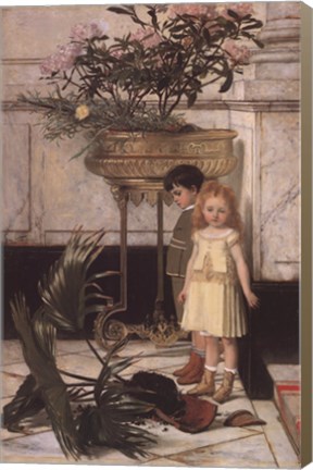 Framed Broken Flower Pot, 1876 Print