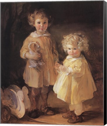 Framed Two Little Sisters Print