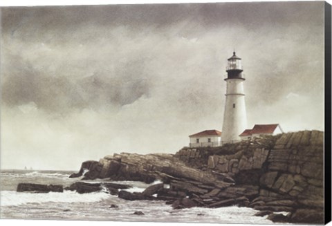 Framed Portland Light Print