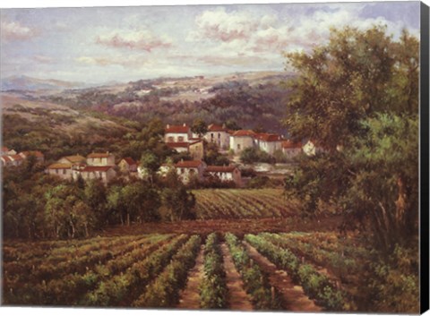Framed Vino Bianco Print