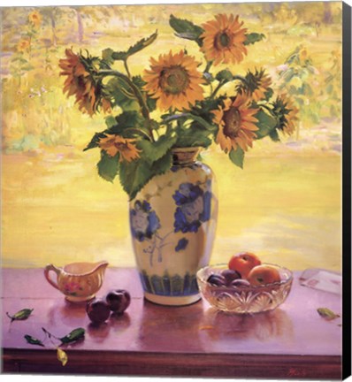 Framed Sunflowers Print