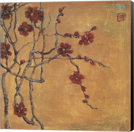 Framed Chinese Blossoms I Print