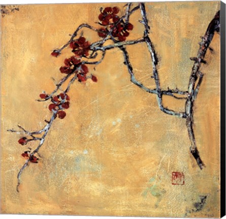 Framed Chinese Blossoms II Print