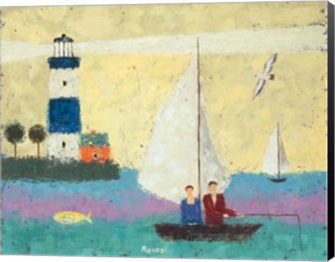 Framed Fishing Print