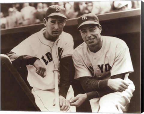 Framed Ted Williams &amp; Joe DiMaggio, 1951 Print