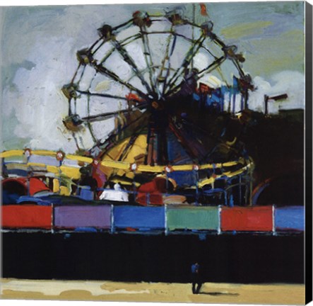 Framed Boardwalk Colors Print