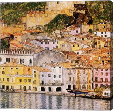 Framed Malcesine on Lake Garda, c.1913 Print