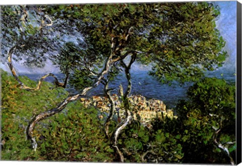 Framed Landscape at Bordighera Print