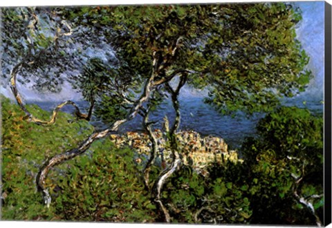 Framed Landscape at Bordighera Print