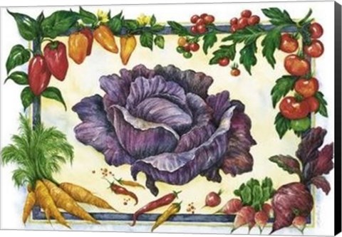Framed Cabbage Print