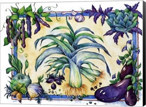 Framed Leeks Print