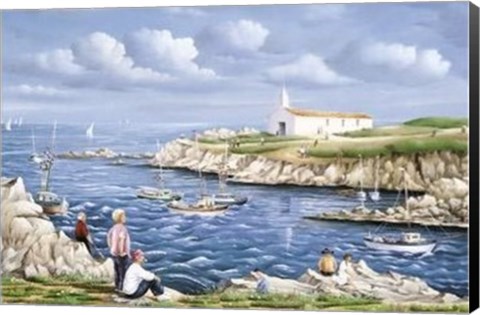 Framed Plage Vendeenne Print