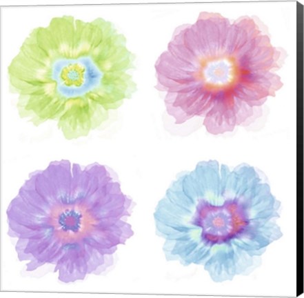 Framed Quatre Fleurs Print