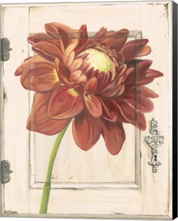 Framed Dahlia Door Print